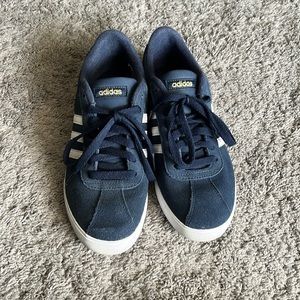 Adidas sneakers navy blue and white size 8